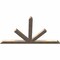 Ekena Millwork Saratoga Smooth Timber Gable Bracket, Douglas Fir, 96"W x 56"H x 3 1/2"D x 5 1/2"F, 14/12 Pitch GBW096X56X0406SAR00SDF - alternate 2